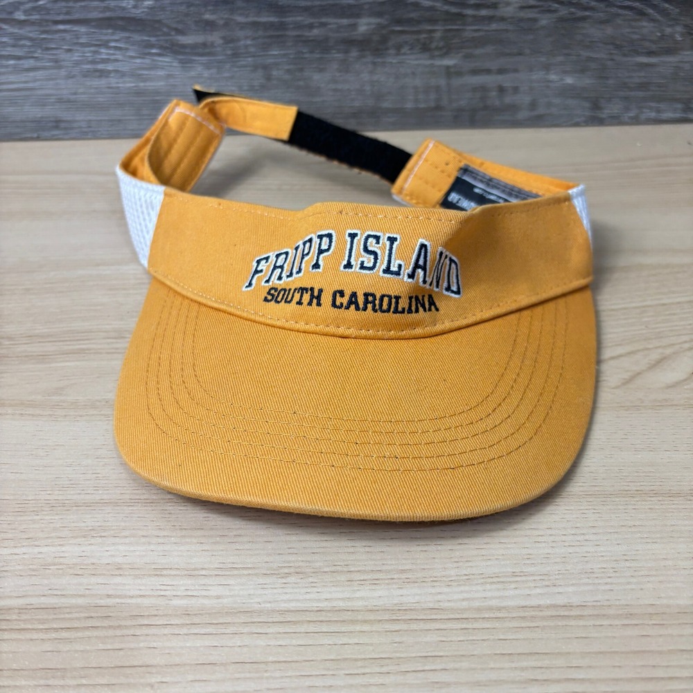 South‎ Carolina Hat Cap Visor Yellow Fripp Island Outdoors Adjustable